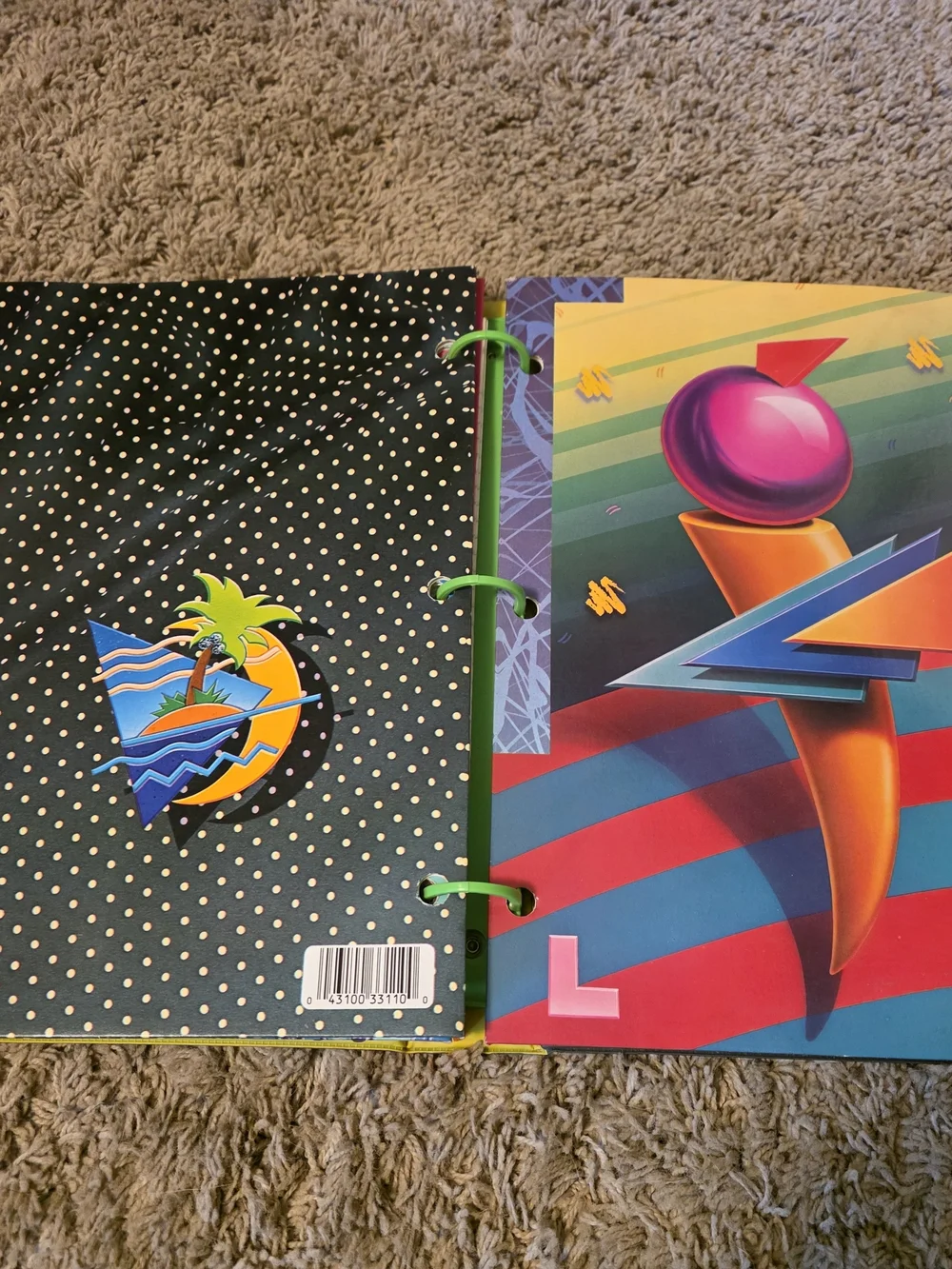 Trapper Keeper Designer Series Binder with Bright Geometric Print